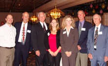 Central Distributors recently celebrated its 75th anniversary. Employees, family members and special guests were in attendance. Shown are, from left, Michael Barriault, Dennis Barriault, Lewiston Mayor Larry Gilbert Sr., Renee Barriault, Amy Barriault, Ron Barriault and Fern Barriault.
